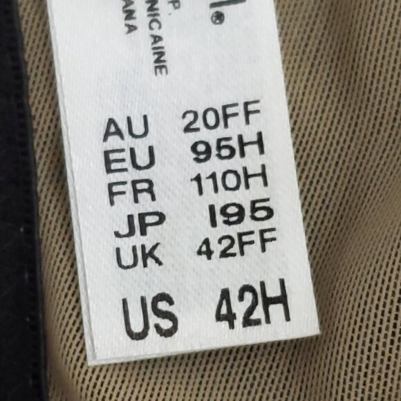 Wacoal #857210 Visual Effects Minimizer Underwire Floral Lace Bra Size 42H - Picture 10 of 12